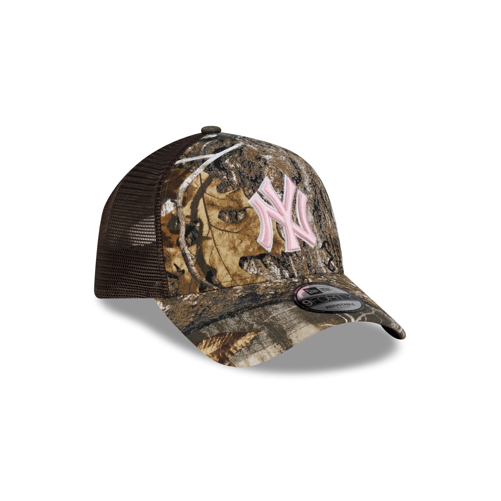 New York Yankees Realtree 9FORTY A-Frame Trucker Hat