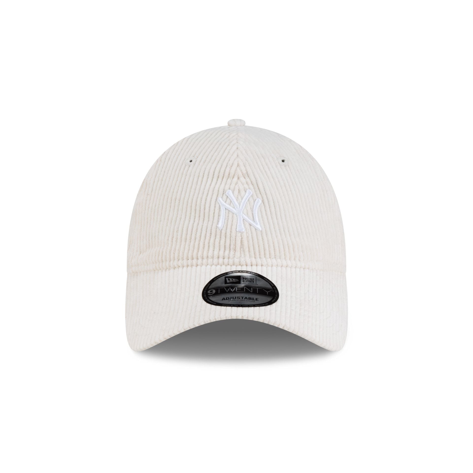 New York Yankees Ivory Corduroy 9TWENTY Adjustable Hat