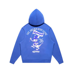 Los Angeles Rams 2026 Melbourne Game Blue Hoodie