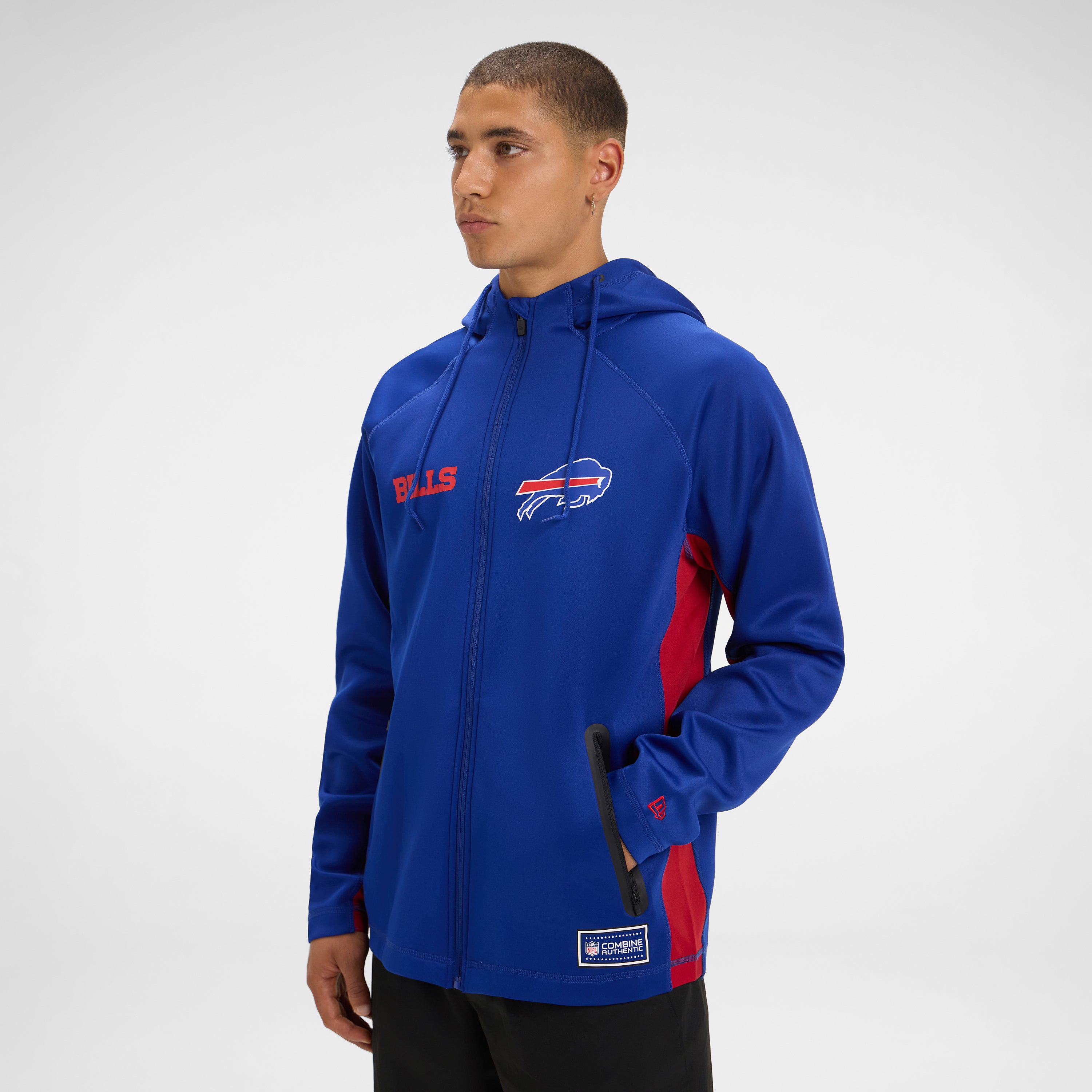 Kansas City Chiefs Combine Black Full-Zip Hoodie