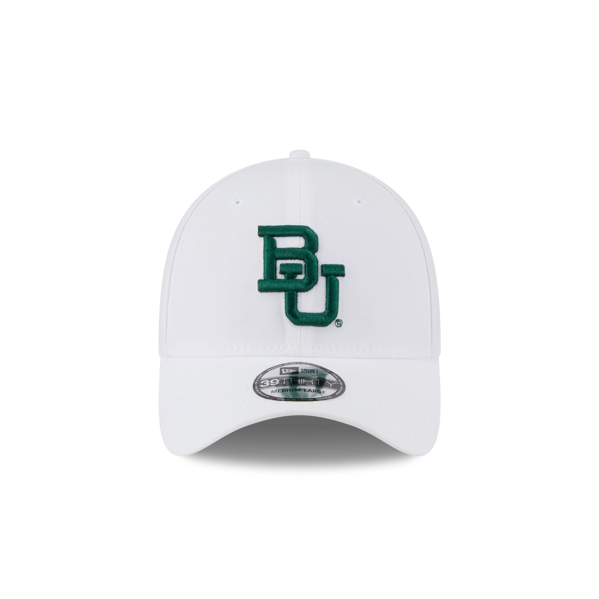 Baylor Bears Optic White 39THIRTY Stretch Fit Hat