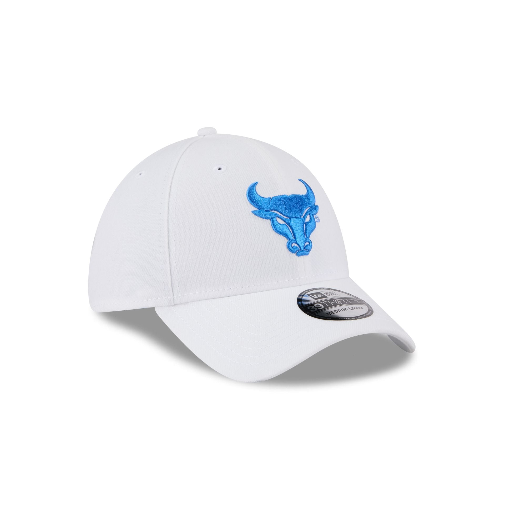 Buffalo Bulls Optic White 39THIRTY Stretch Fit Hat
