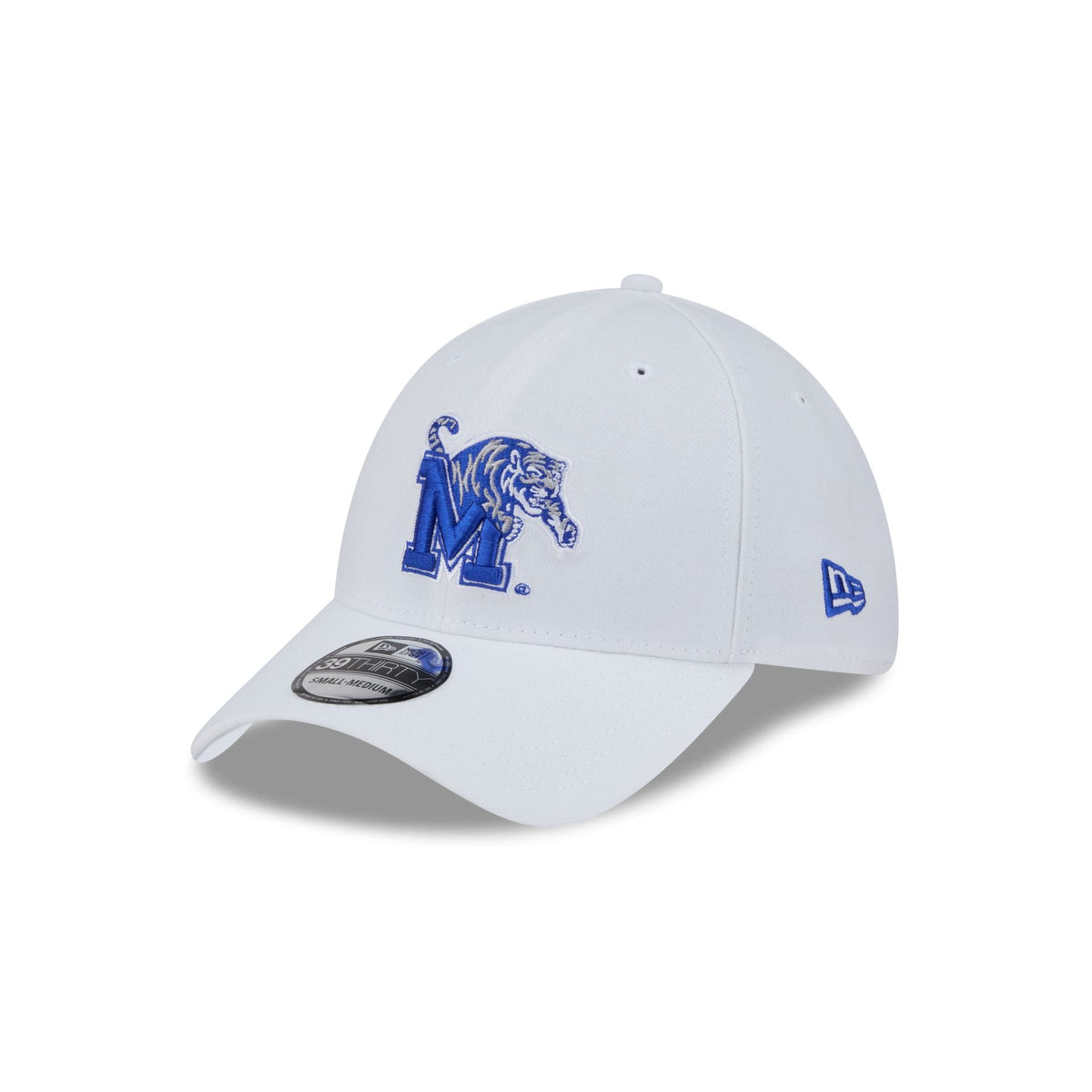 Memphis Tigers Optic White 39THIRTY Stretch Fit Hat