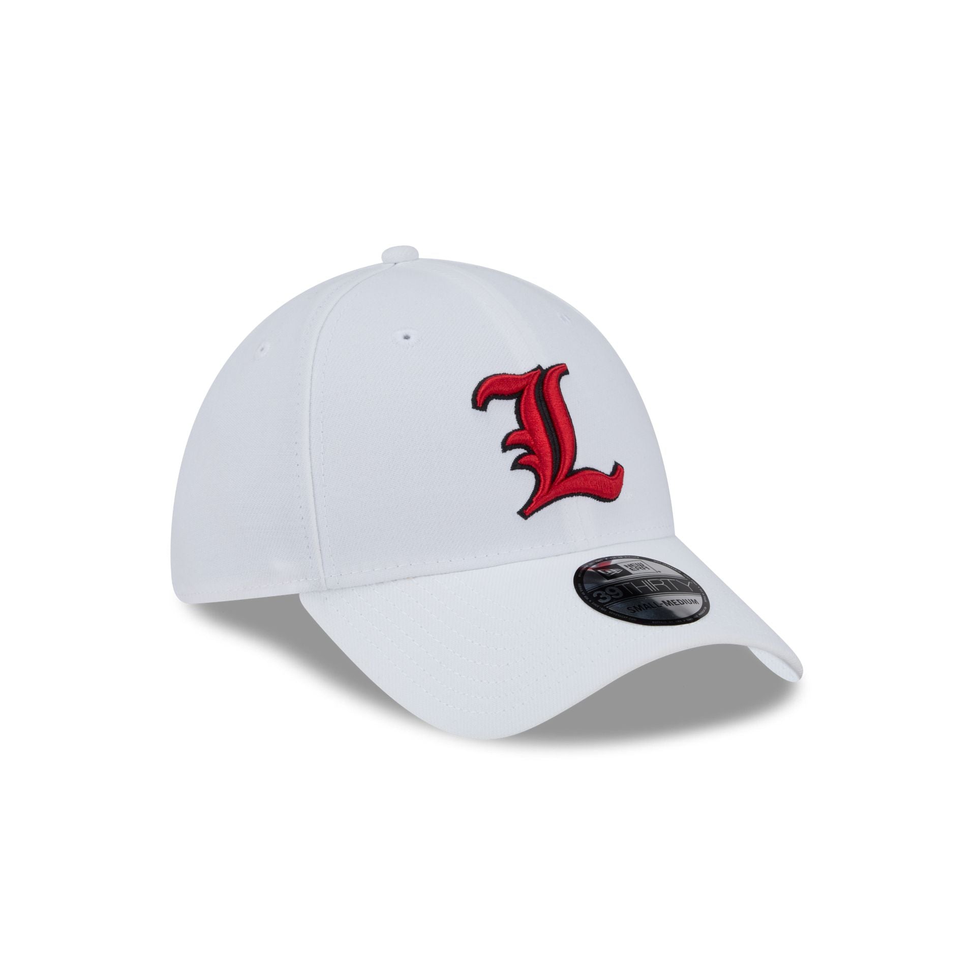Louisville Cardinals Optic White 39THIRTY Stretch Fit Hat