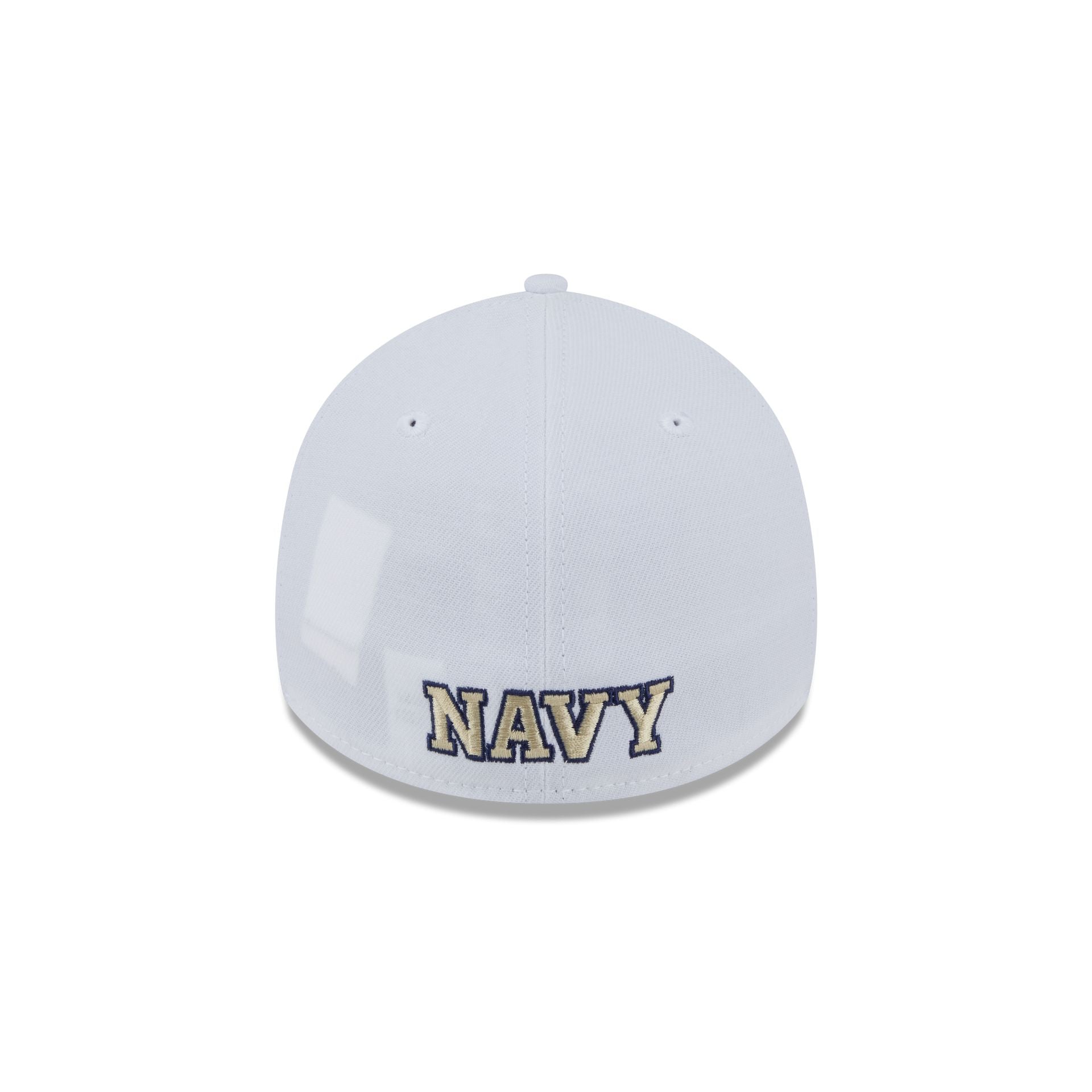 Navy Midshipmen Optic White 39THIRTY Stretch Fit Hat