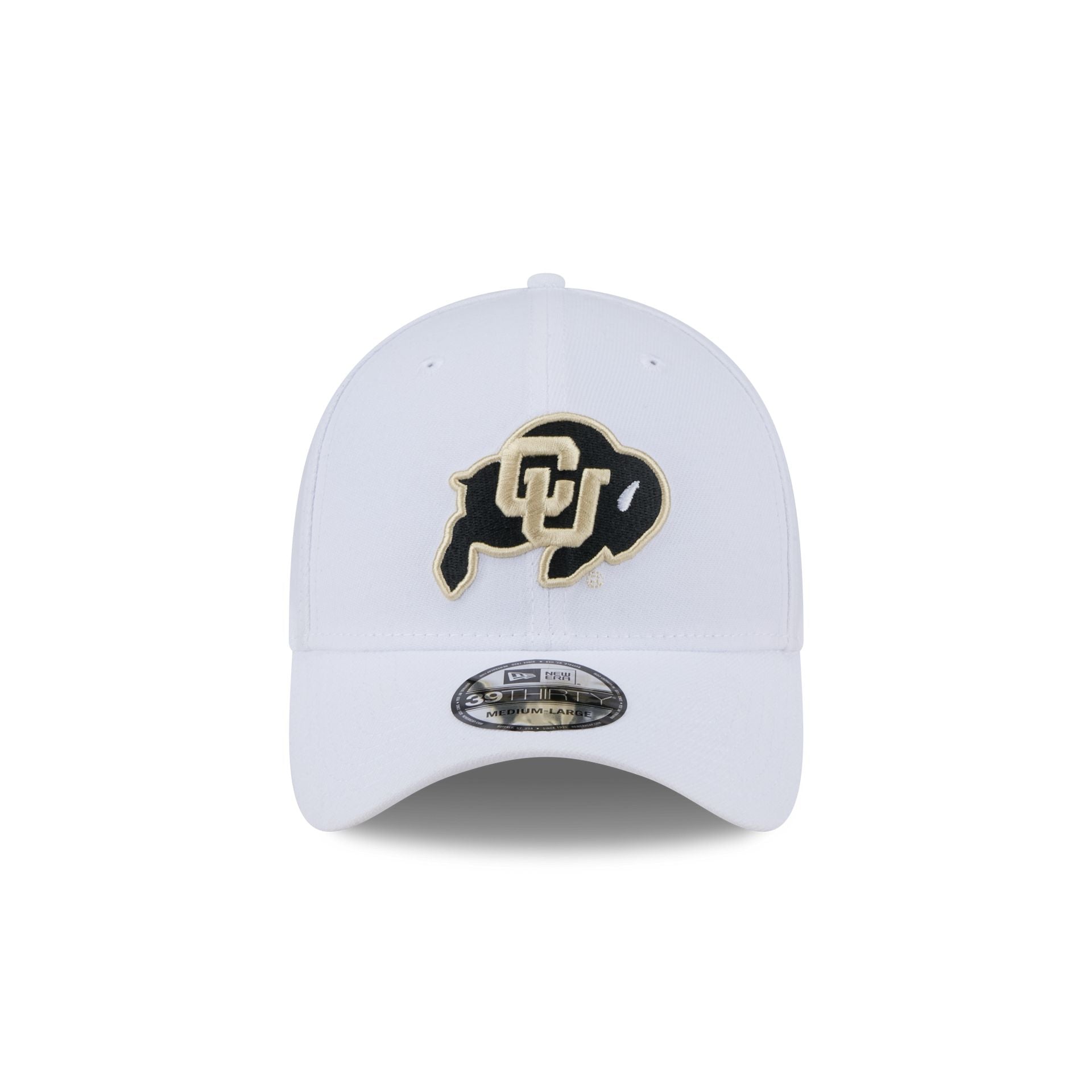 Colorado Buffaloes Optic White 39THIRTY Stretch Fit Hat
