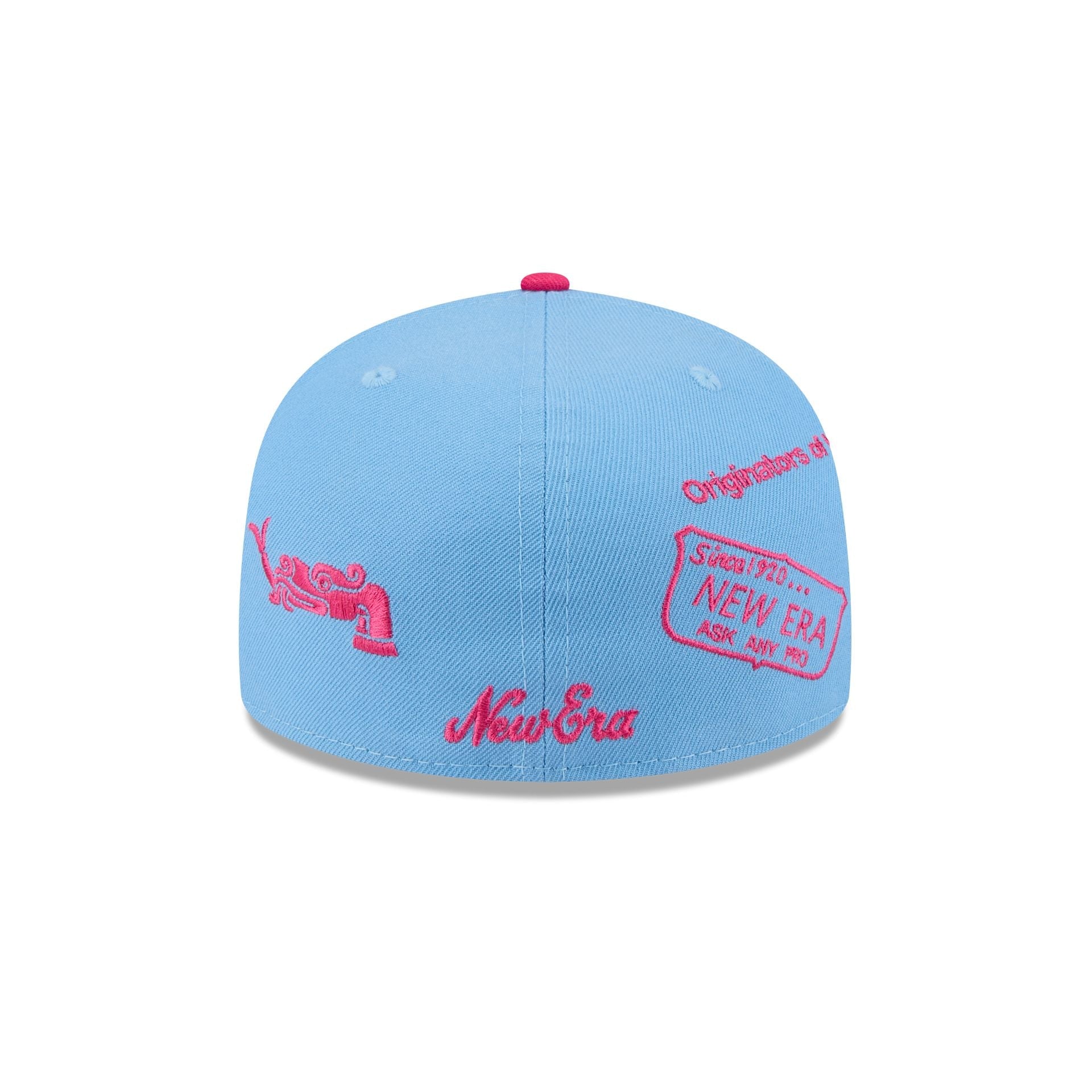 Mexico Baseball New Era Anniversary Logos Sky Blue 59FIFTY Fitted Hat