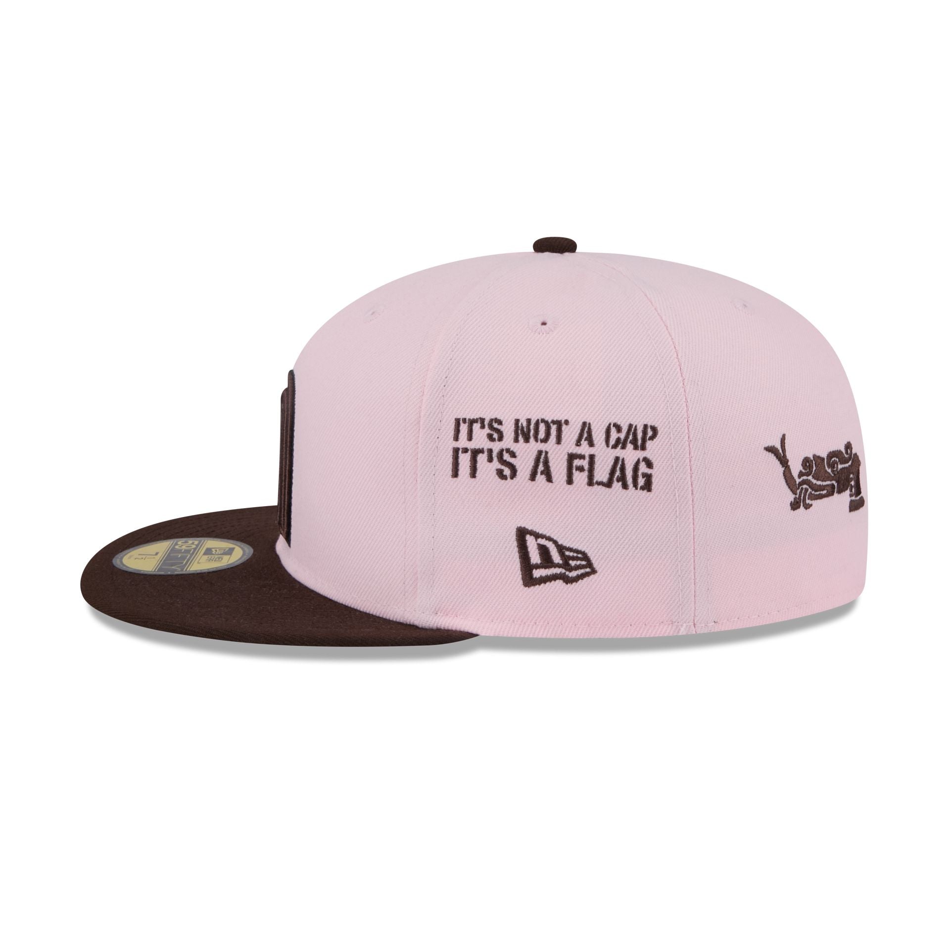 Mexico Baseball New Era Anniversary Logos Pink 59FIFTY Fitted Hat