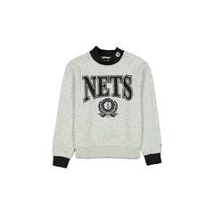 Brooklyn Nets Throwback Prep Women's Mockneck Sweatshirt