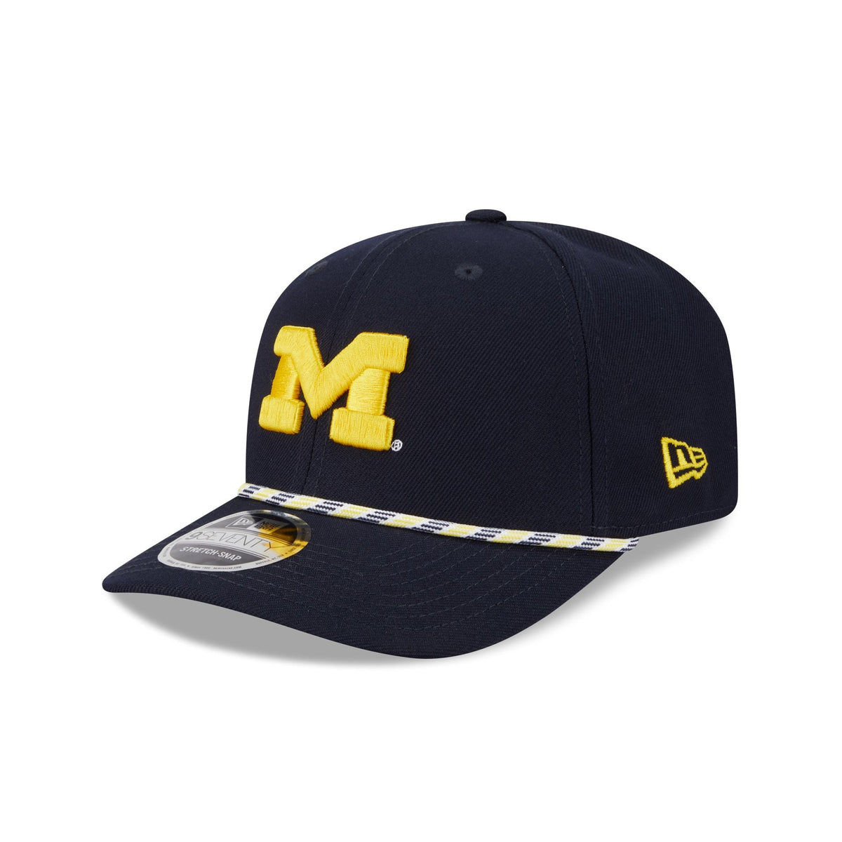 Michigan Wolverines Multicolor Rope 9SEVENTY Stretch-Snap Hat