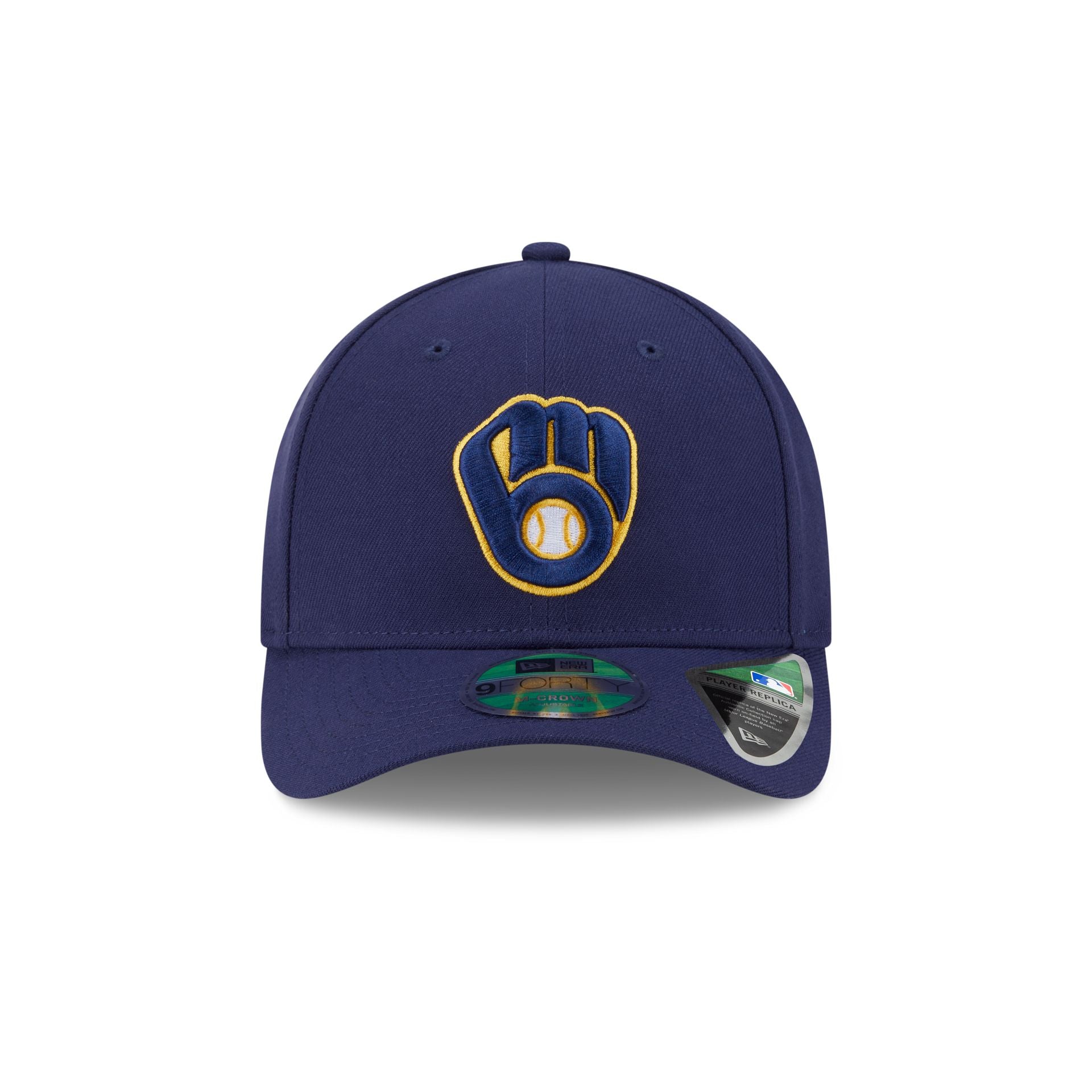 Milwaukee Brewers Home Authentic Collection 9FORTY M-Crown Snapback Hat