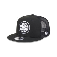 Boston Bruins Black 9FIFTY Trucker Hat