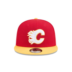 Calgary Flames Yellow Visor 9FIFTY Snapback Hat