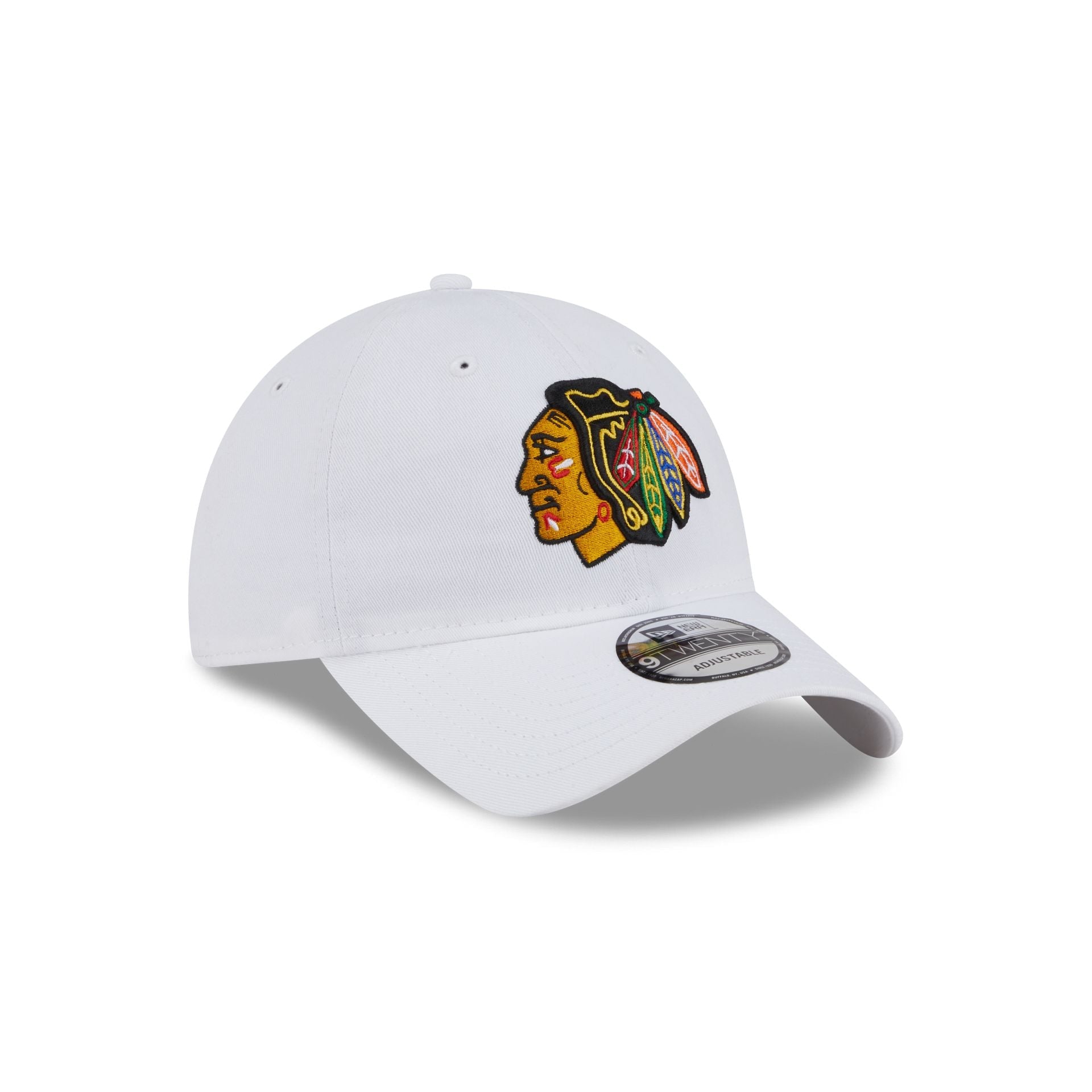 Chicago Blackhawks White 9TWENTY Adjustable Hat