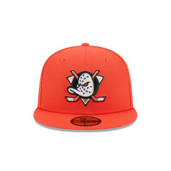 Anaheim Ducks Rear Wordmark 59FIFTY Fitted Hat