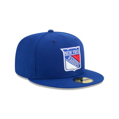 New York Rangers Rear Wordmark 59FIFTY Fitted Hat