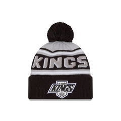 Los Angeles Kings Stripe Wordmark Pom Knit Hat