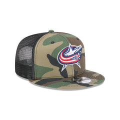 Columbus Blue Jackets Camo 9FIFTY Trucker Hat