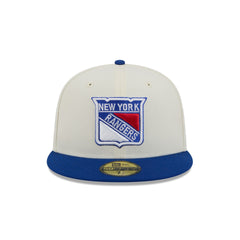 New York Rangers Chrome White 59FIFTY Fitted Hat