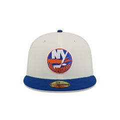 New York Islanders Chrome White 59FIFTY Fitted Hat