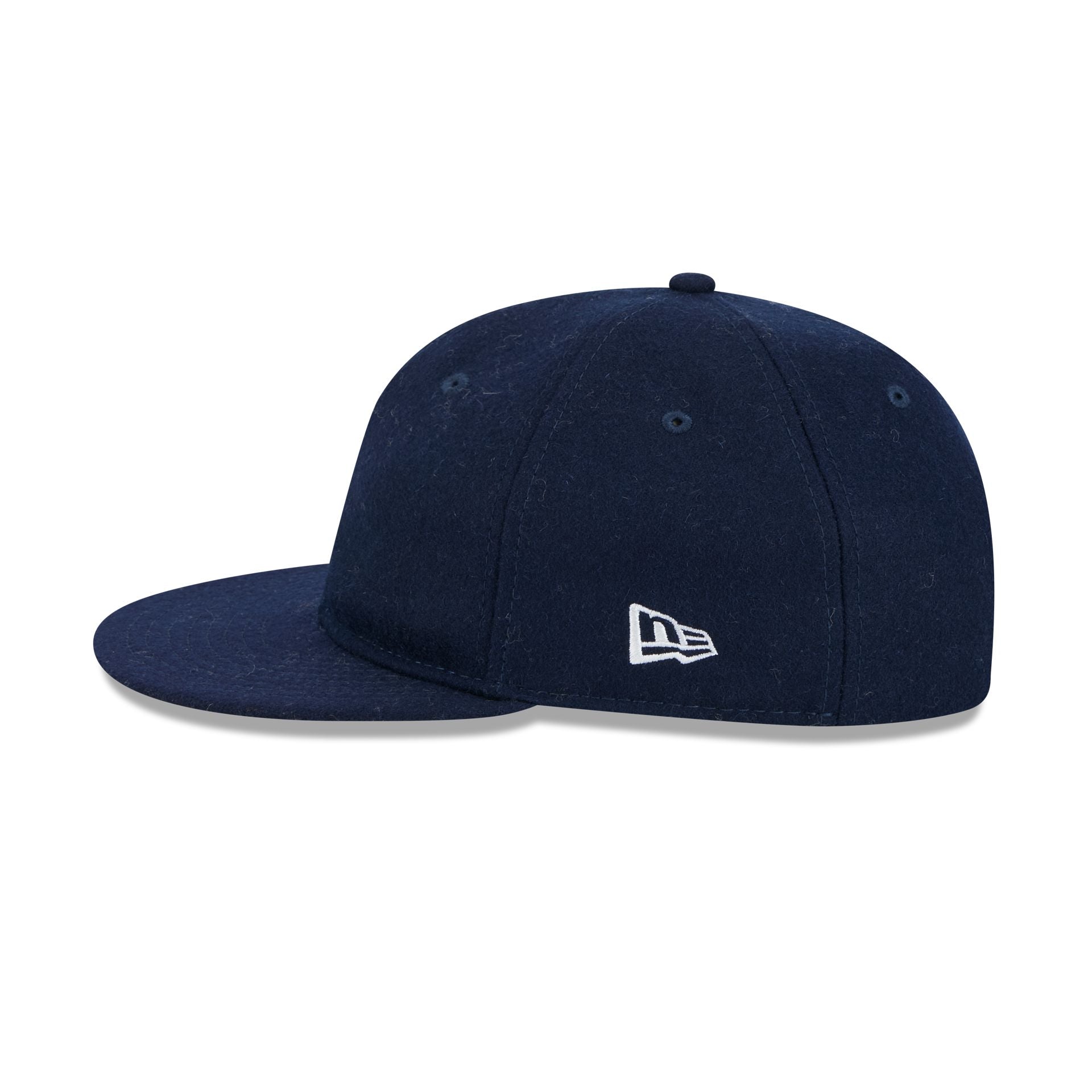 New Era Cap Navy Melton Wool Retro Crown 9FIFTY Strapback Hat