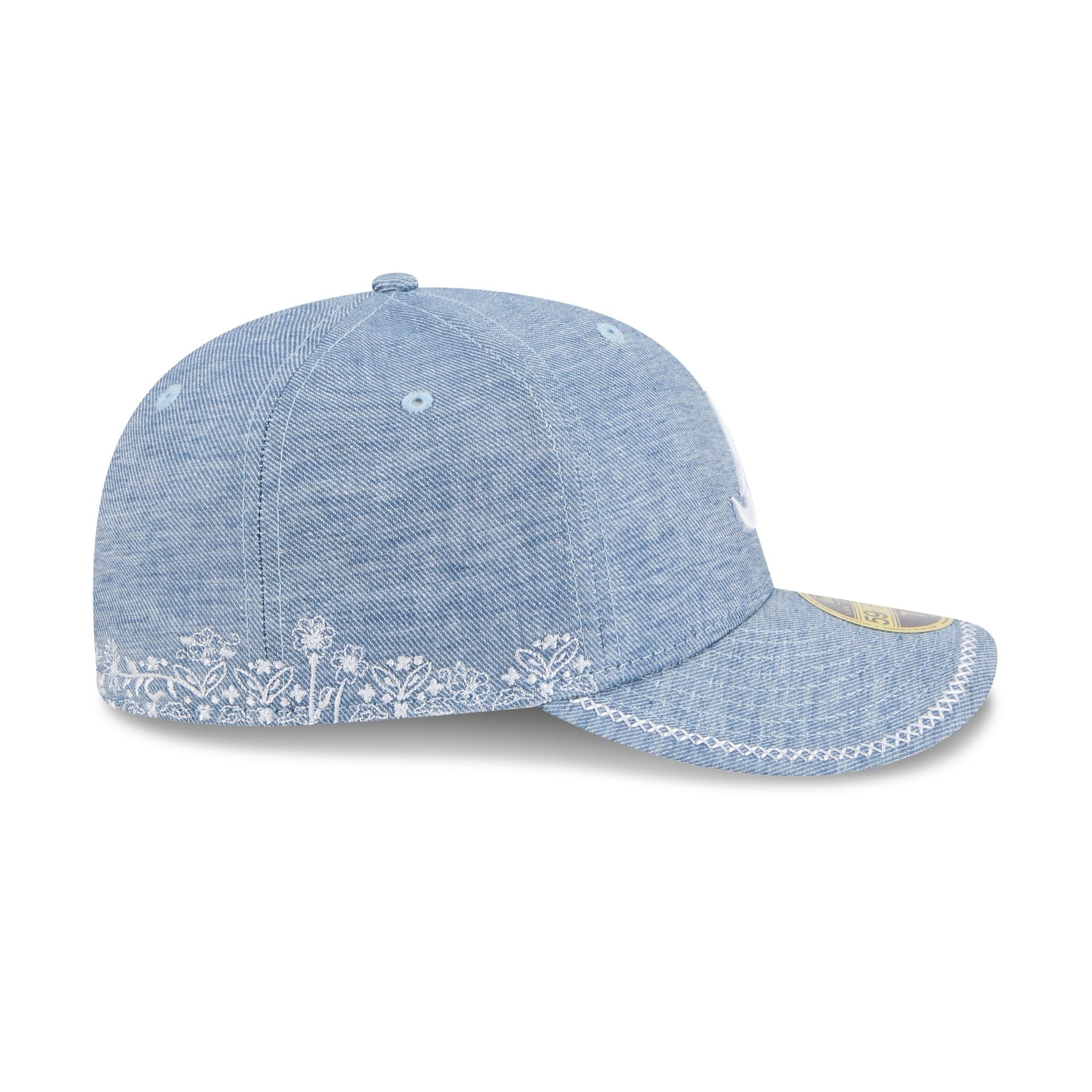 Atlanta Braves Hand Stitched Chambray Low Profile 59FIFTY Fitted Hat