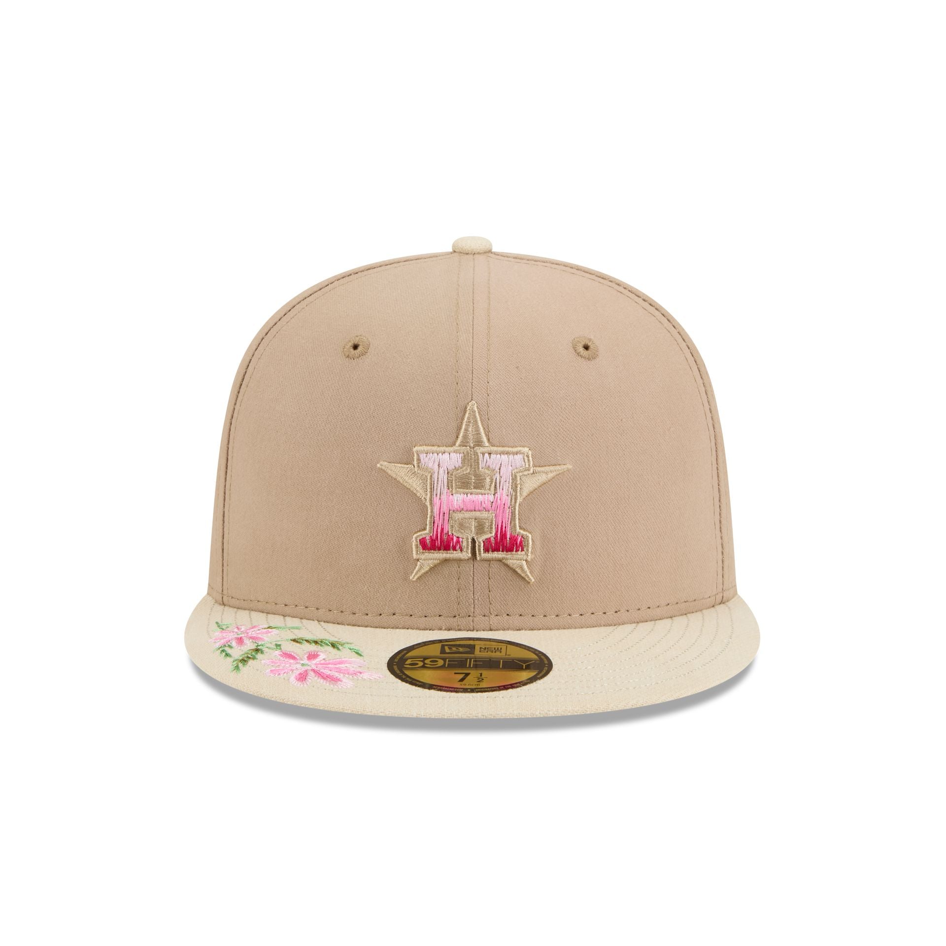Houston Astros Hand Stitched Floral 59FIFTY Fitted Hat
