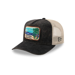 Miami Marlins Vintage Landscape 9FIFTY A-Frame Trucker Hat