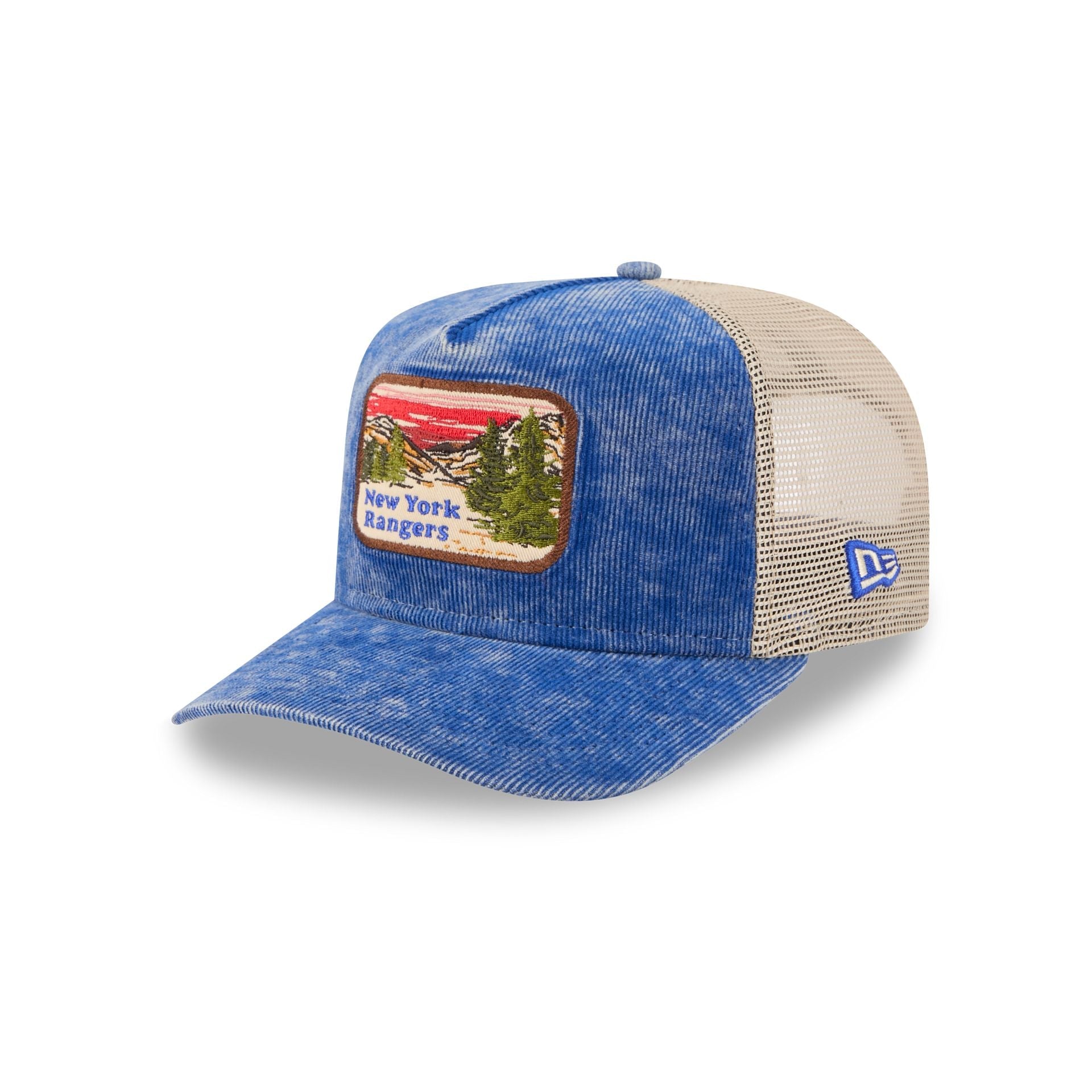 New York Rangers Vintage Landscape 9FIFTY A-Frame Trucker Hat