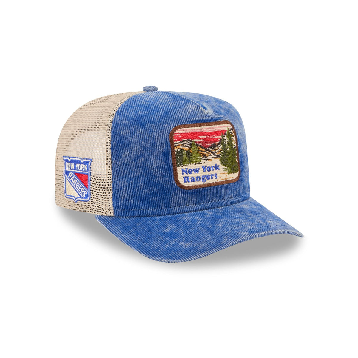 New York Rangers Vintage Landscape 9FIFTY A-Frame Trucker Hat