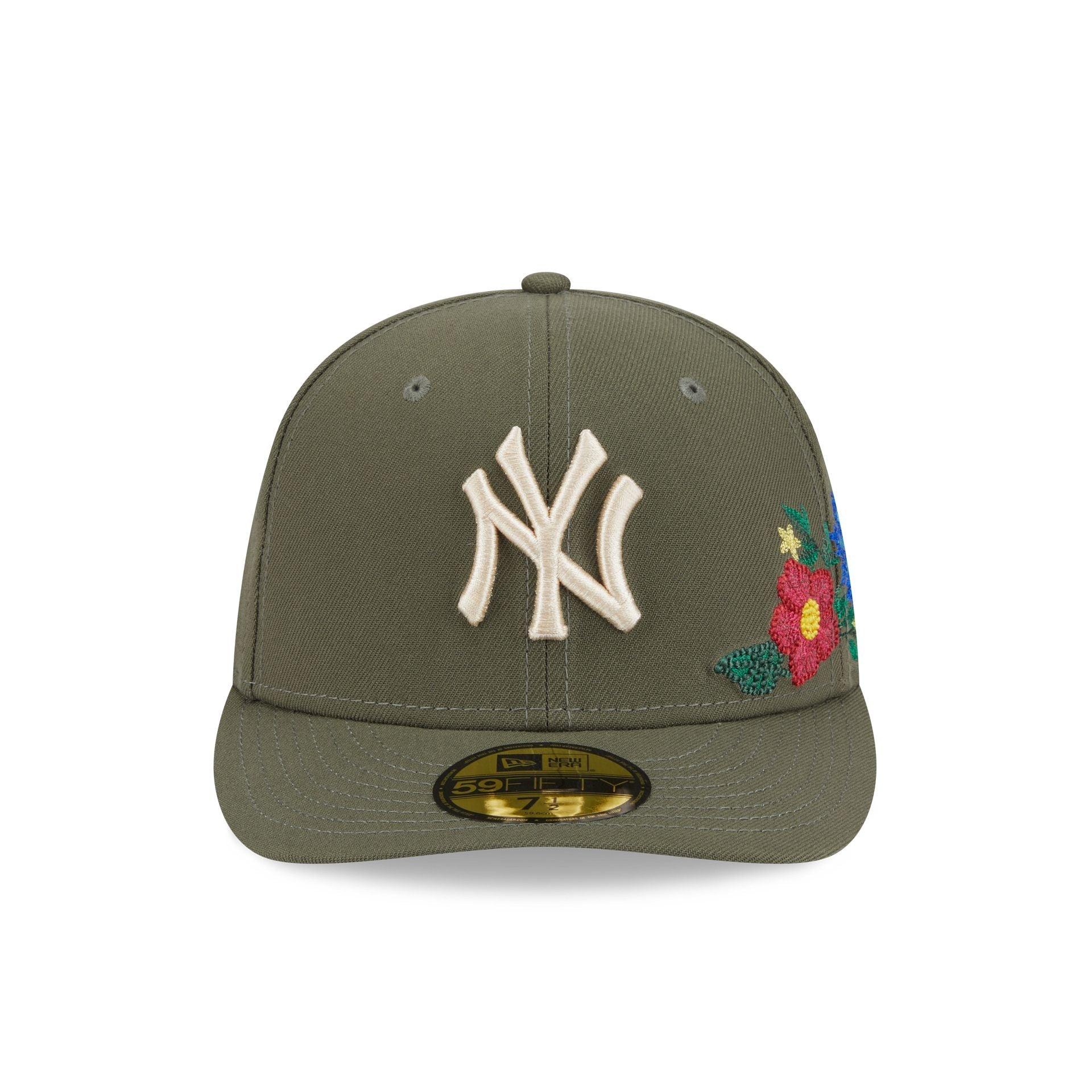 New York Yankees Tonal Florals Olive 59FIFTY Fitted Hat