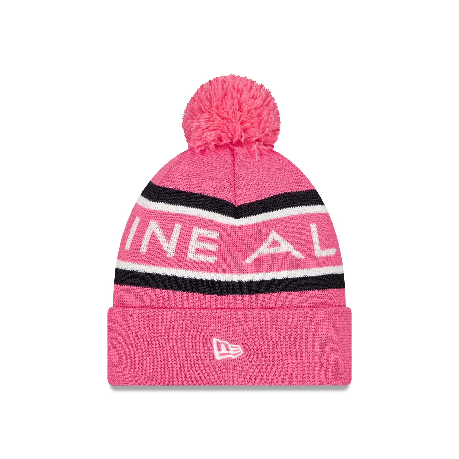 BWT Alpine F1 Team Pop Pink Pom Knit Hat