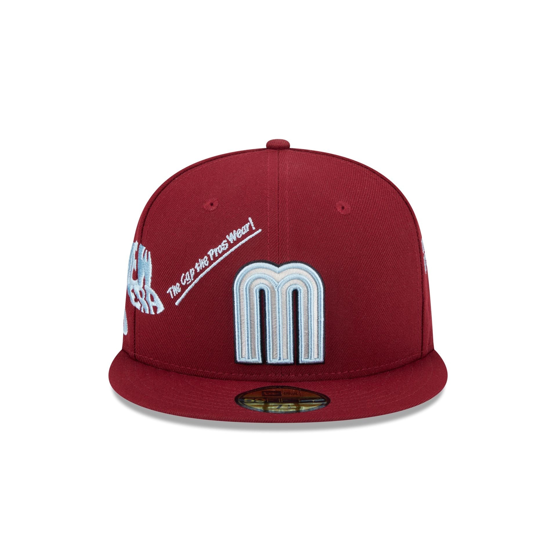Mexico Baseball New Era Anniversary Logos Maroon 59FIFTY Fitted Hat