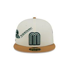 Mexico Baseball New Era Anniversary Logos White 59FIFTY Fitted Hat