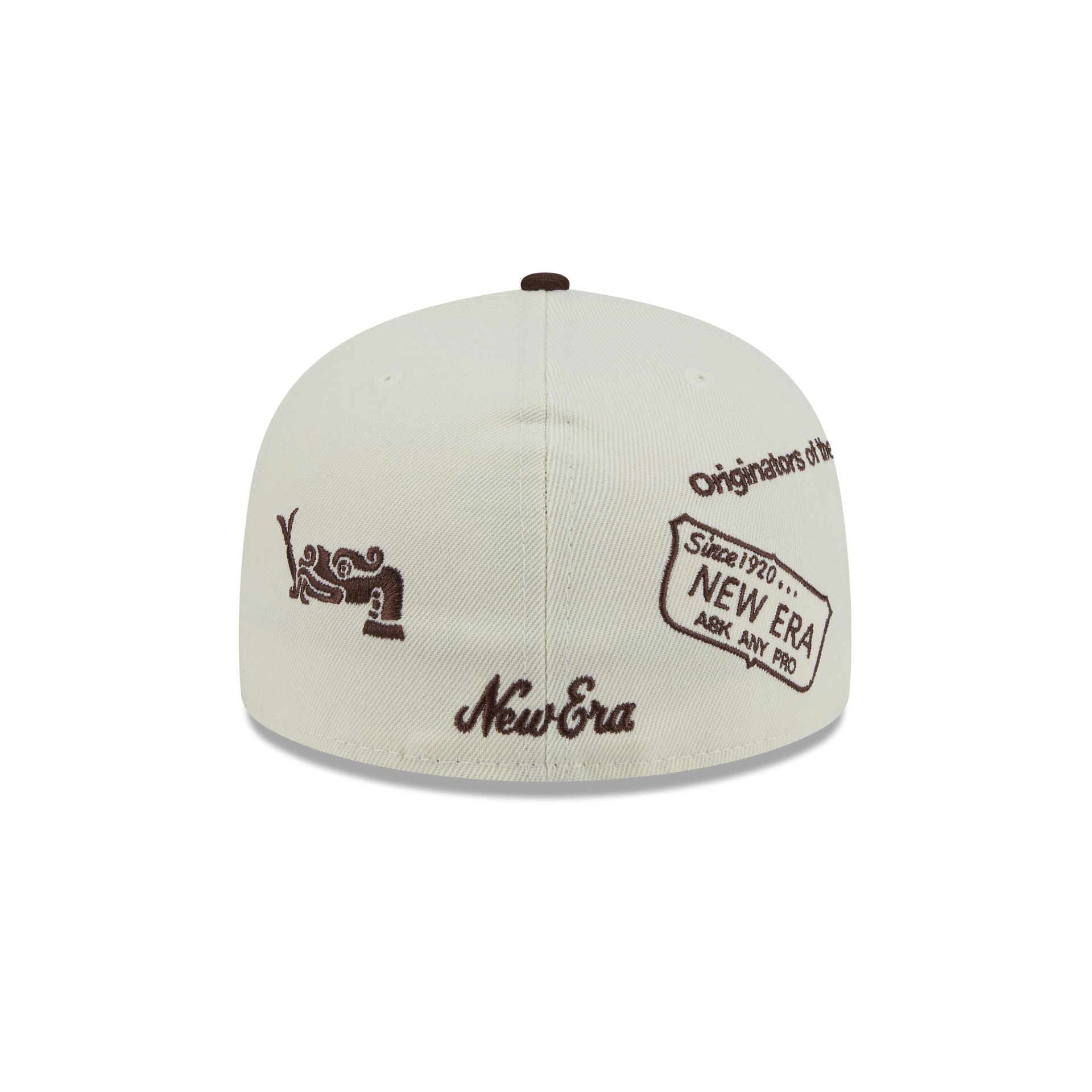 Mexico Baseball New Era Anniversary Logos Brown Visor 59FIFTY Fitted Hat