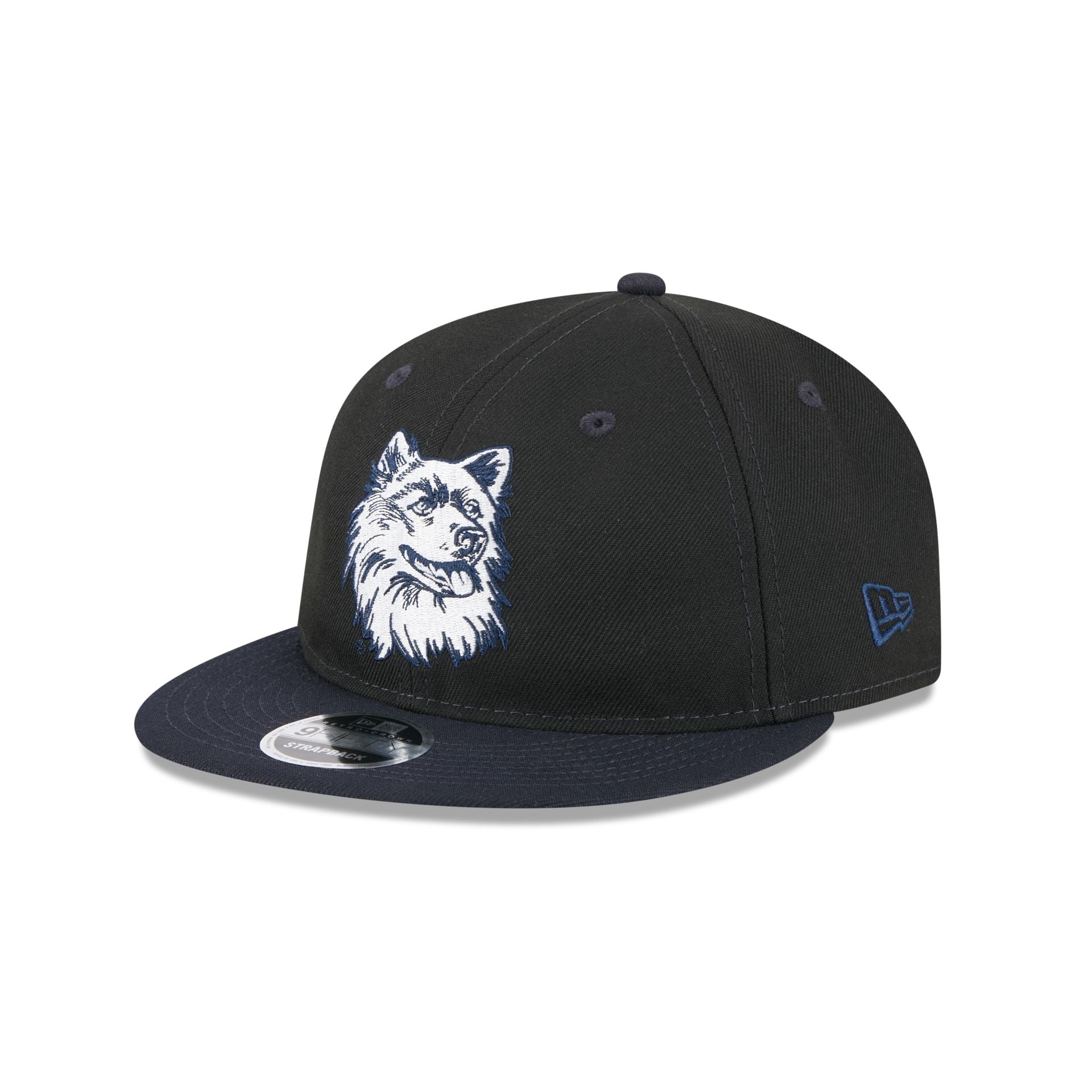 Connecticut Huskies Tournament Side Patch Retro Crown 9FIFTY Strapback Hat