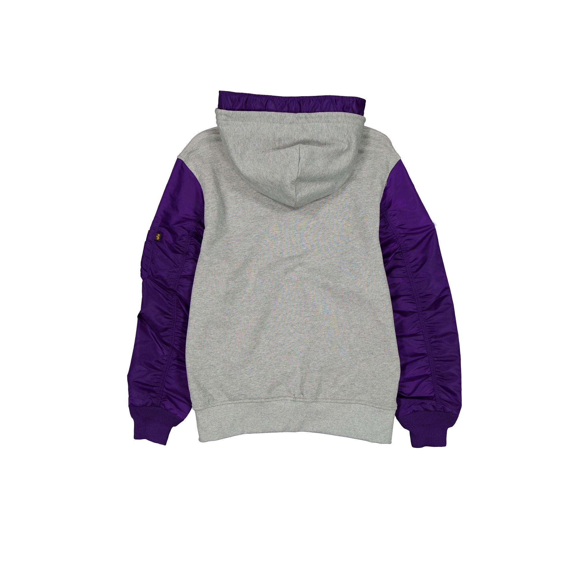 Alpha Industries x Los Angeles Lakers Gray MA-1 Full Zip Fleece Jacket