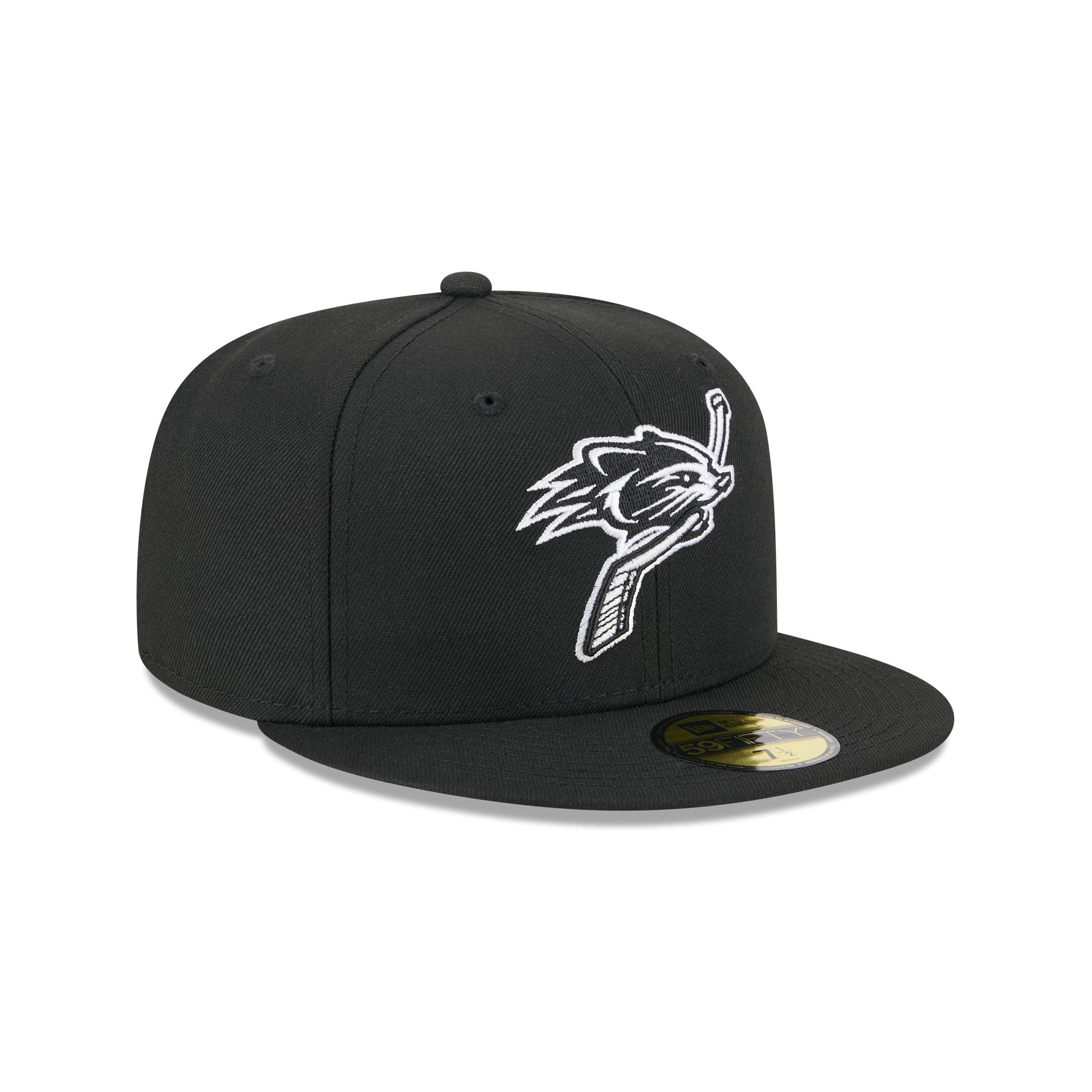 New Hampshire Fisher Cats Theme Night Black 59FIFTY Fitted Hat