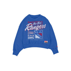 New York Rangers Throwback Women's Washed Crewneck