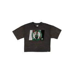 Boston Celtics Sport Night Black Cropped Women's T-Shirt