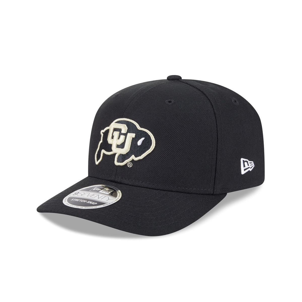Colorado Buffaloes Black Team 9SEVENTY Stretch-Snap Hat