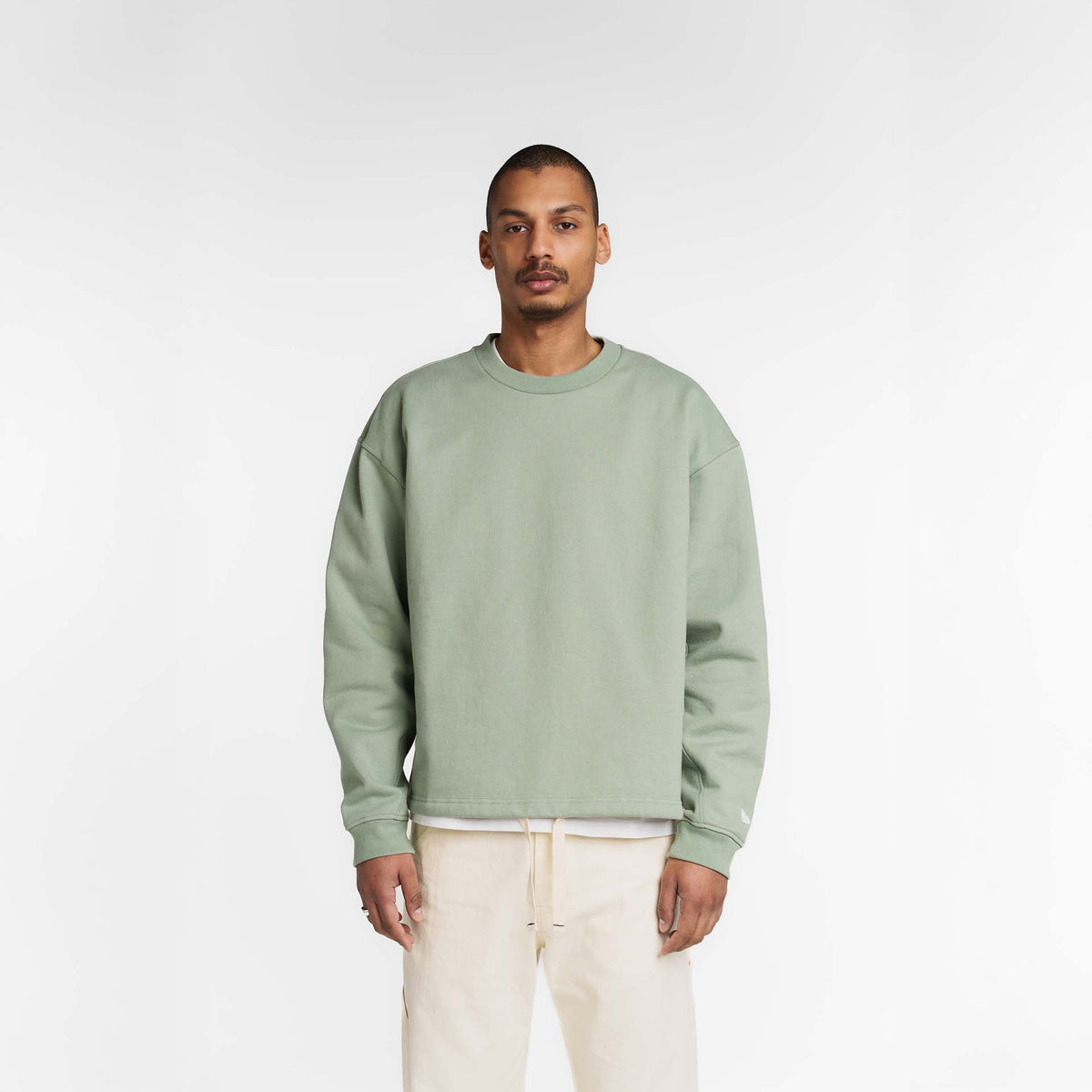 New Era Branded Alden Everest Green Crewneck