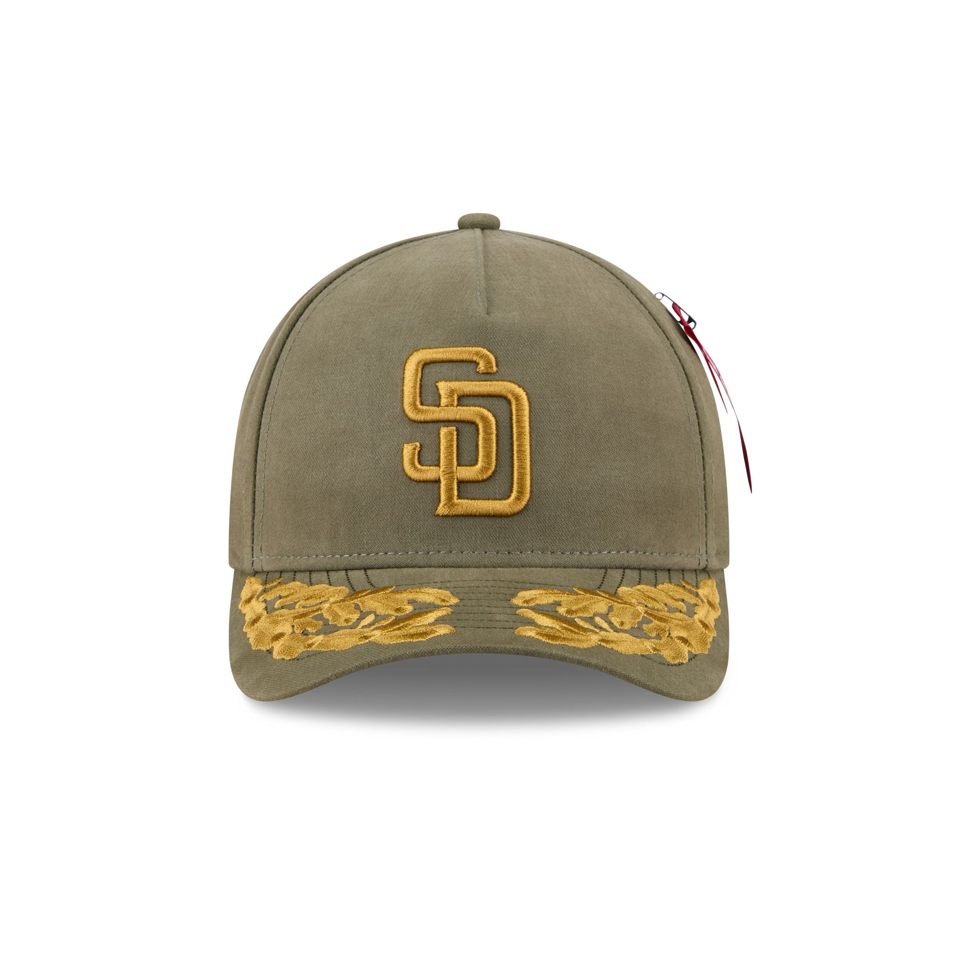 Alpha Industries x San Diego Padres Olive Green 9FORTY M-Crown A-Frame Snapback Hat