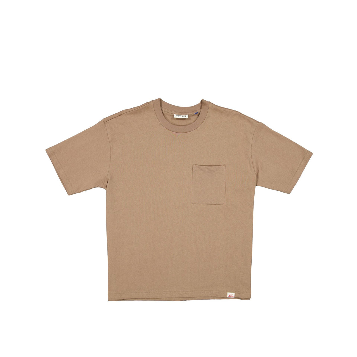 New Era Branded Alden Heavyweight Taupe Gray Pocket T-Shirt