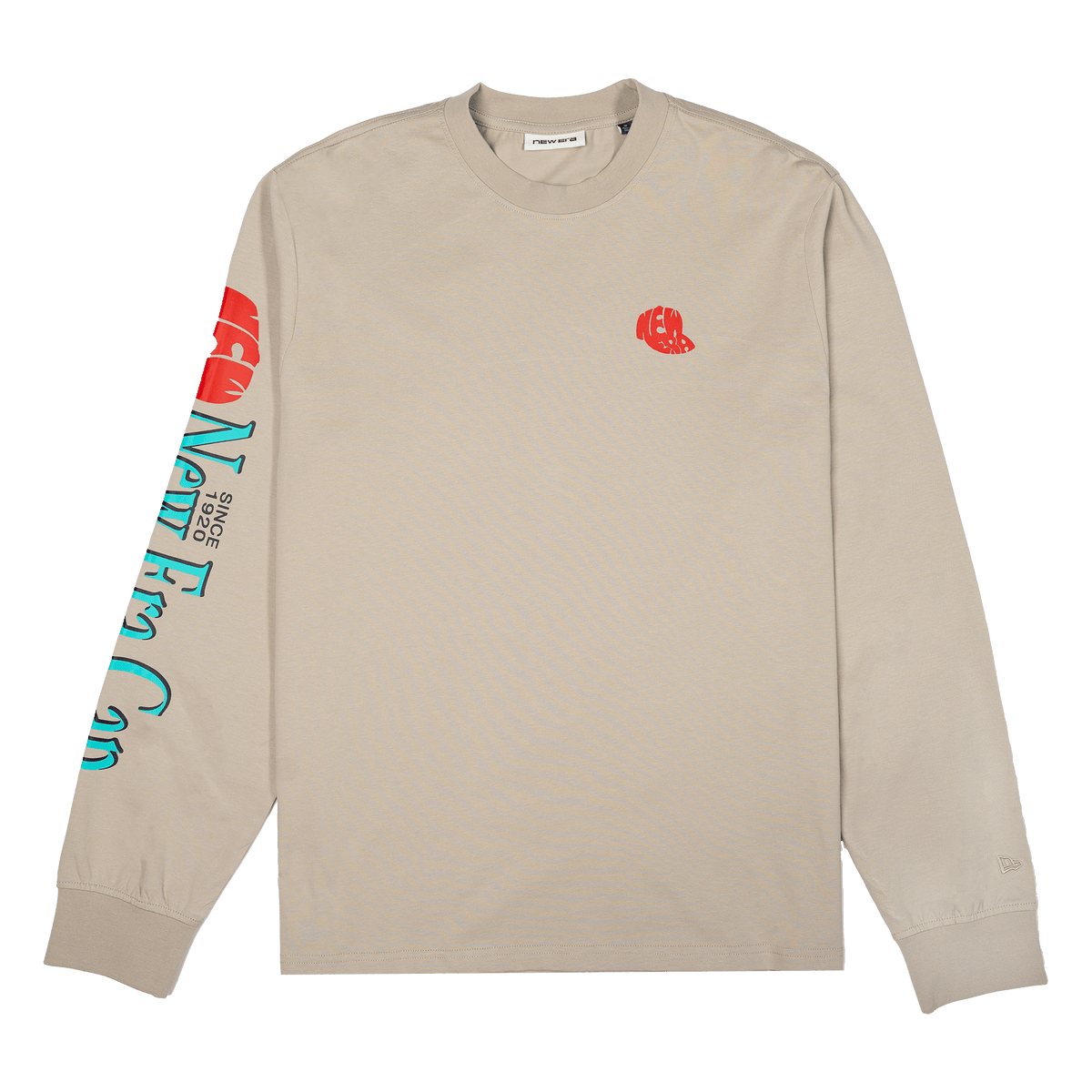 New Era Branded Lock Up '87 Abbey Stone Long Sleeve T-Shirt