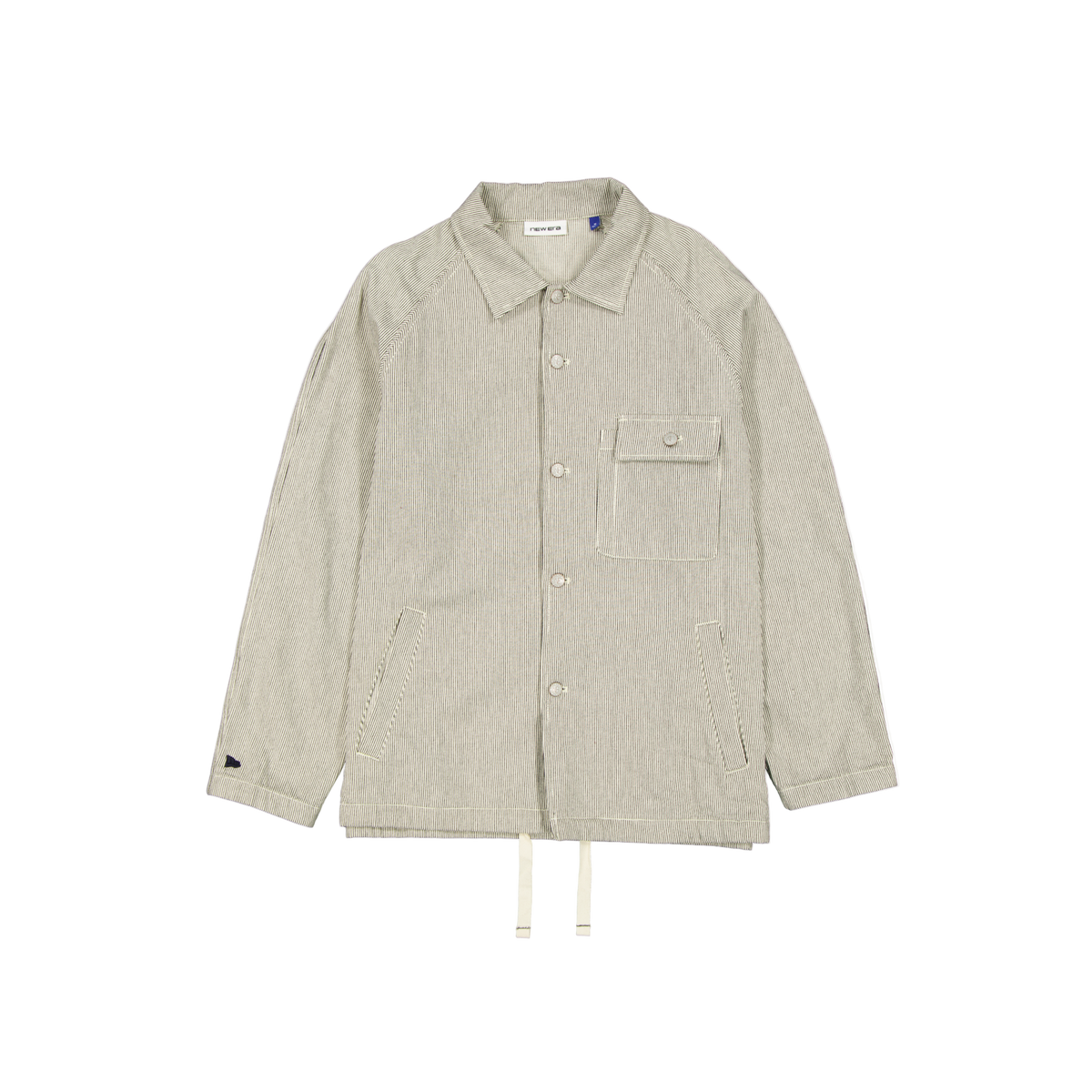 New Era Branded Railroad Stripe Workwear Jacket