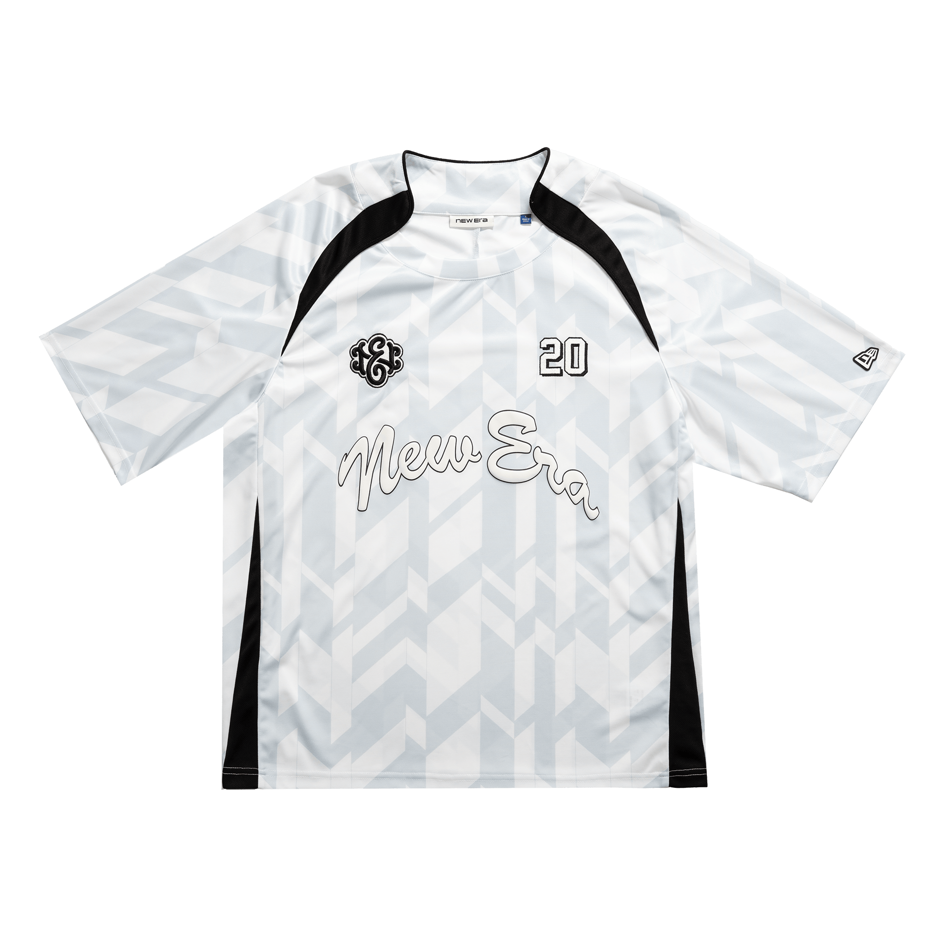 New Era Branded Advantage Printed Optic White Soccer Jersey