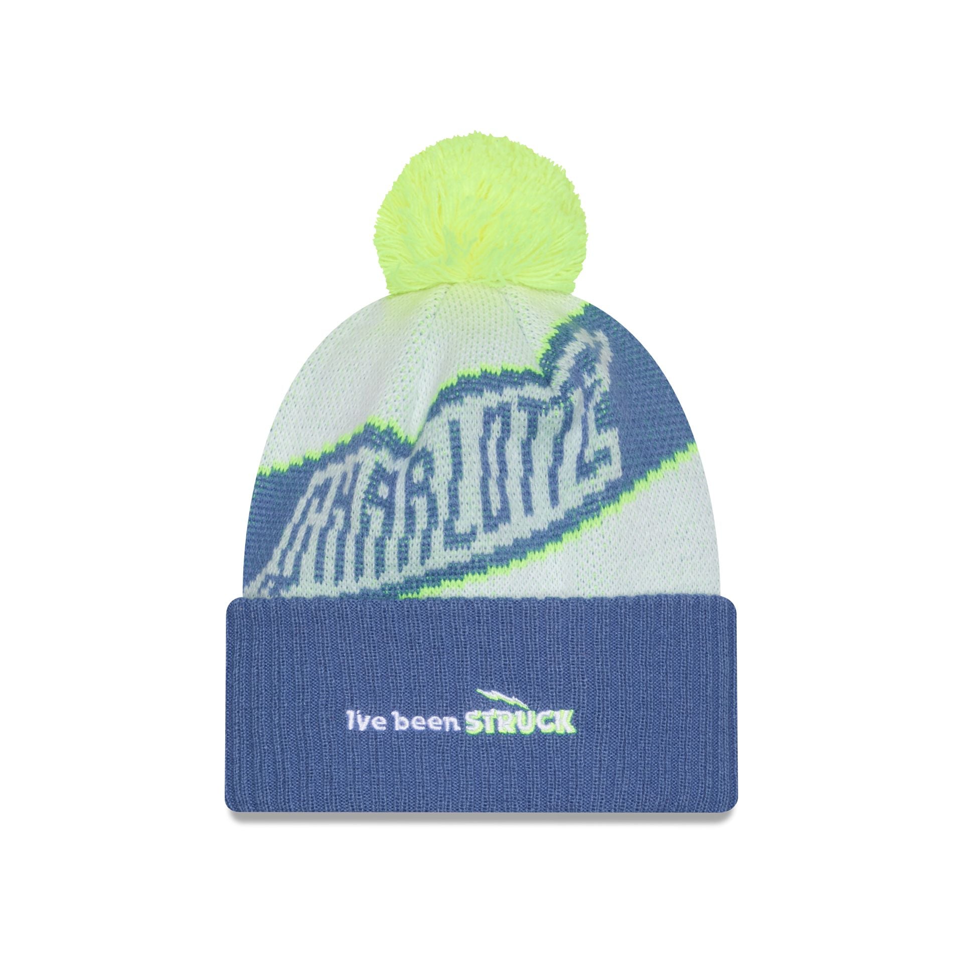 Charlotte FC 2025 Jersey Hook White Pom Knit Hat