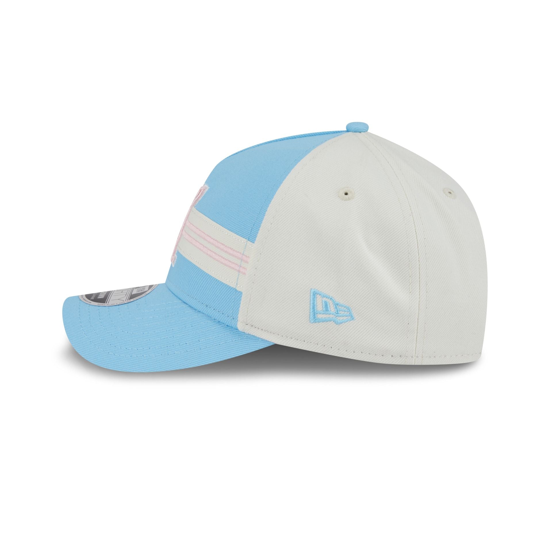 Inter Miami 2025 Jersey Hook Light Blue 9FORTY M-Crown A-Frame Snapback Hat