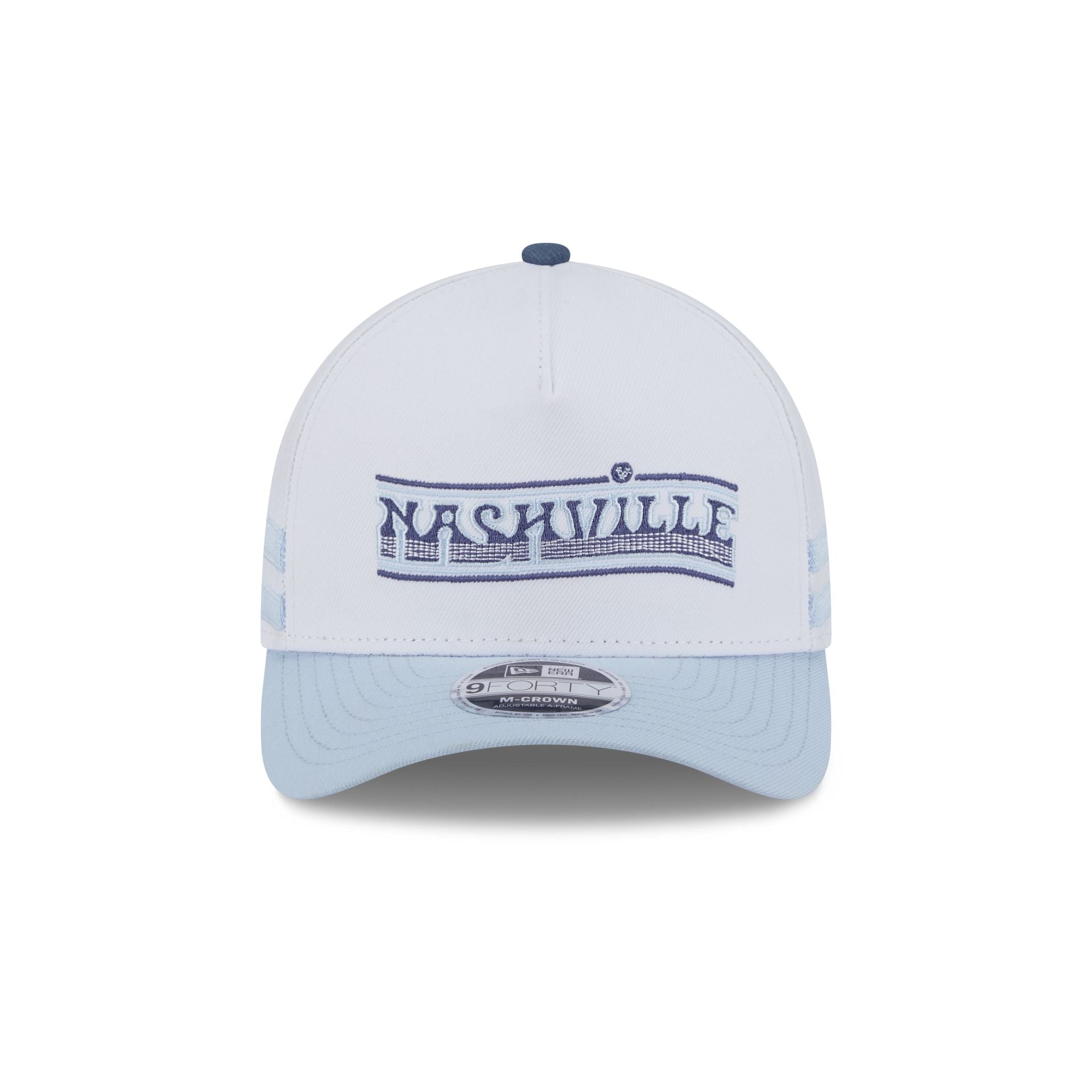 Nashville SC 2025 Jersey Hook White 9FORTY M-Crown A-Frame Snapback Hat